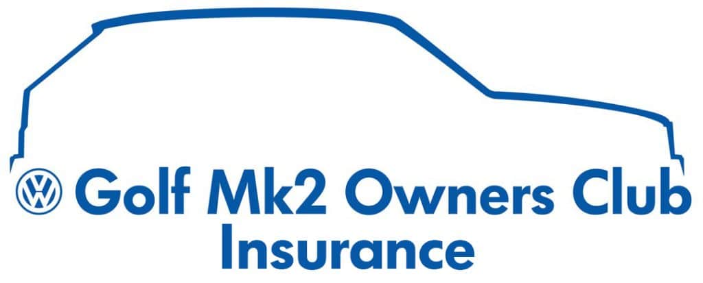 Mk2 Golf Owners Club logo - Mk2 Golf Owners Club have a car club insurance scheme with Peter James Insurance