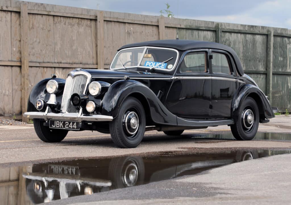 Black Riley RMF restored to it's original police livery